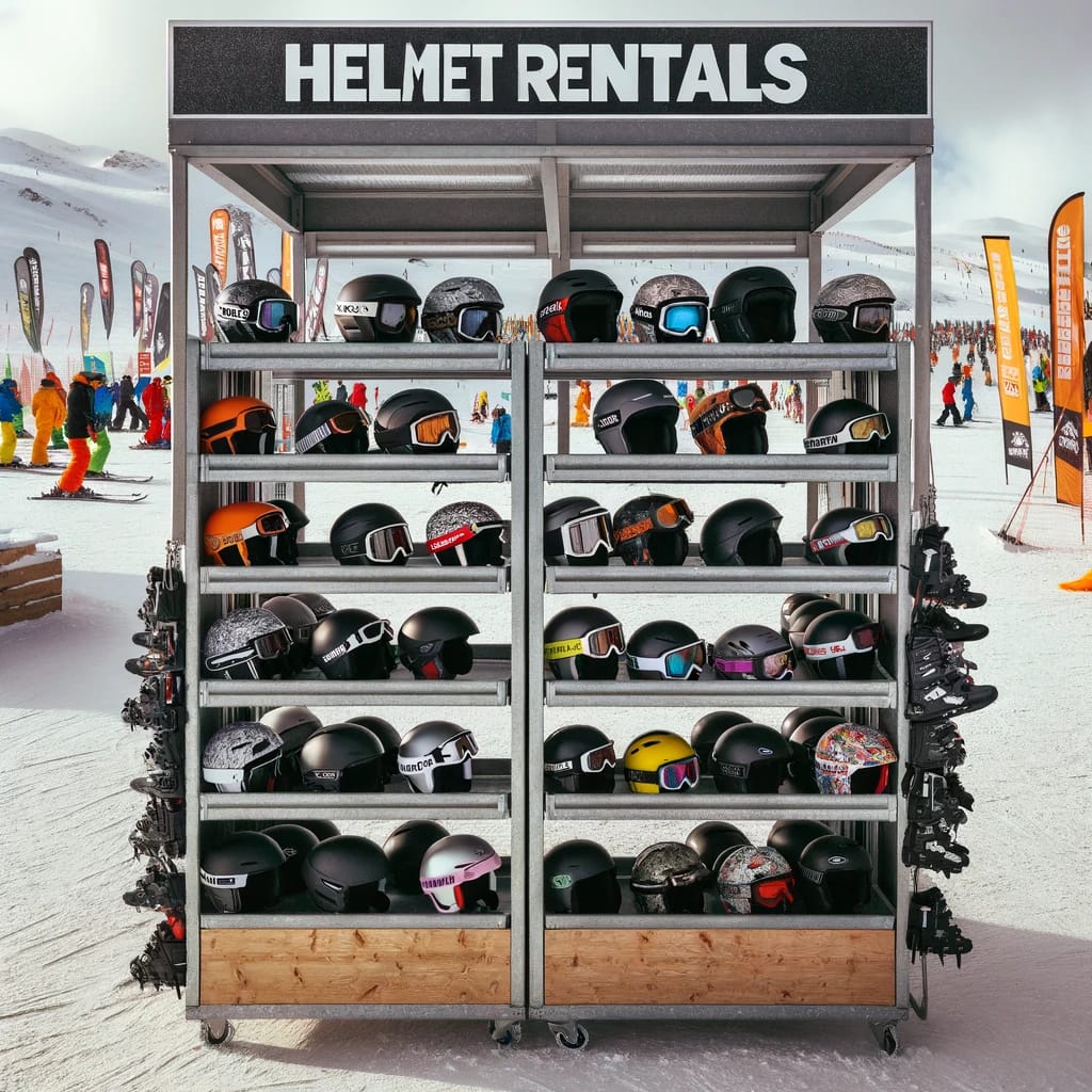 can you rent ski helmets in a ski resort