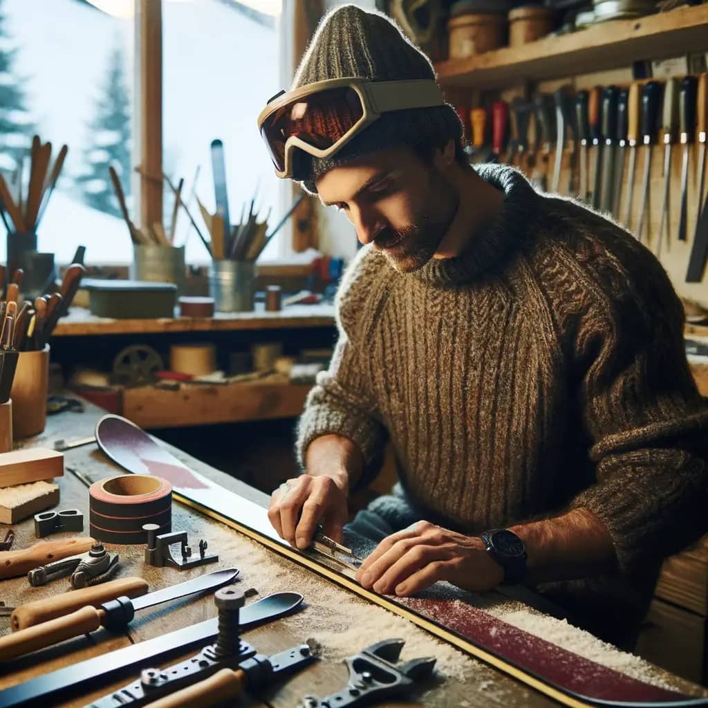 how to sharpen skis