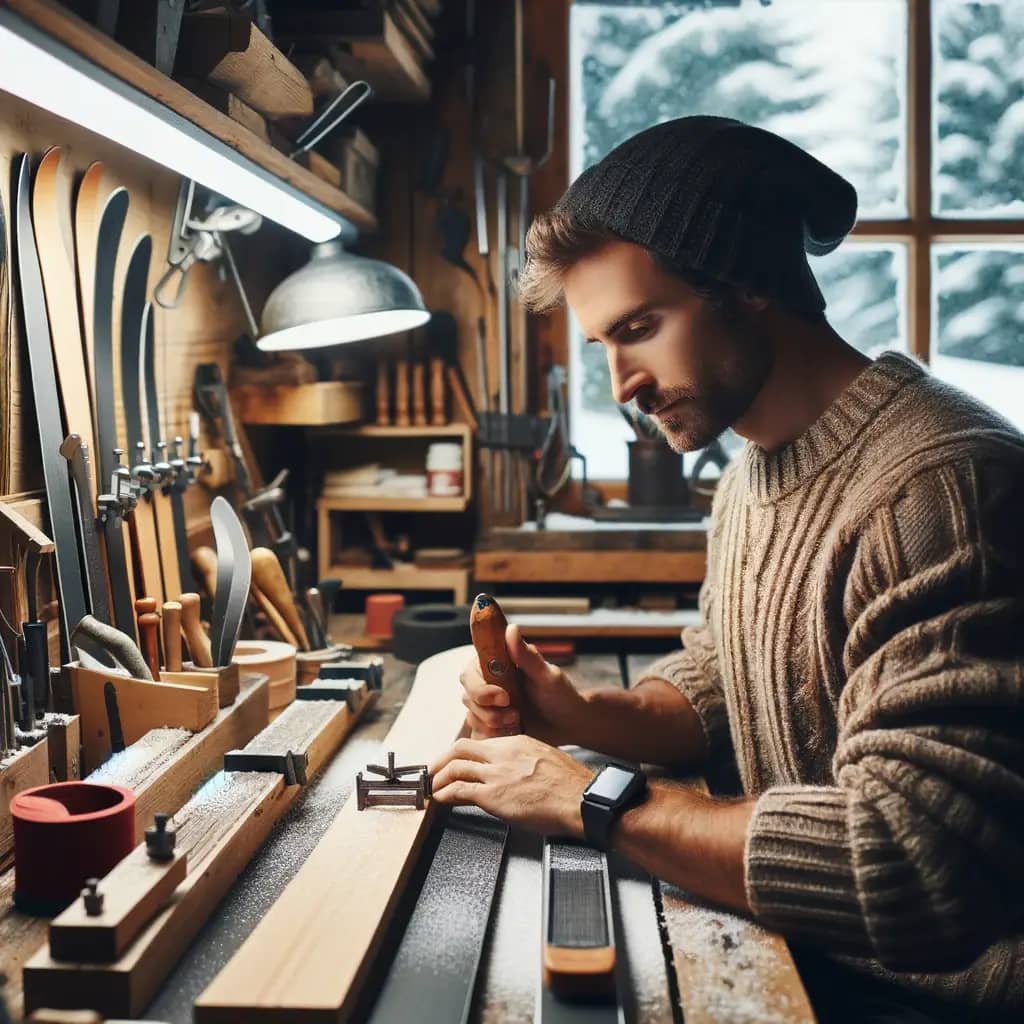 how to sharpen skis, preparation
