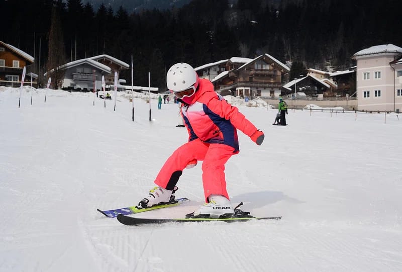 how to teach kids to ski start stop exercise